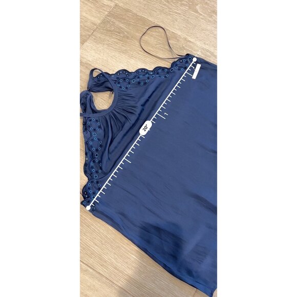 NWOT RAMY BROOK Calla Eyelet Tank top In Blue size S - Picture 7 of 8